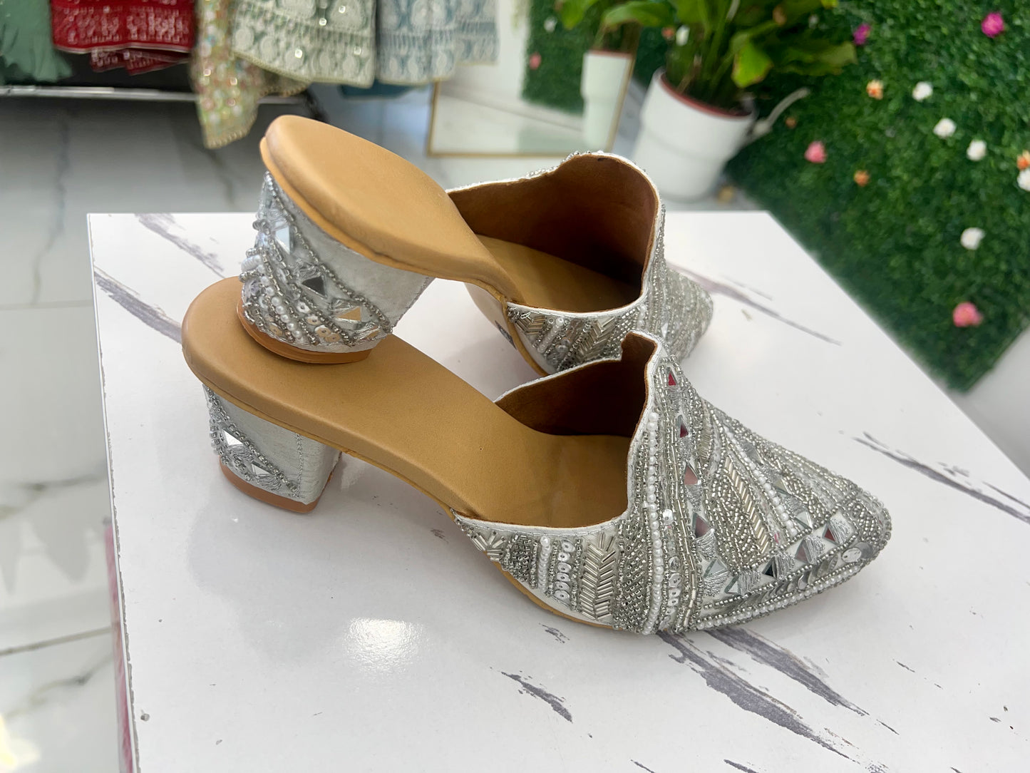 All Silver heel