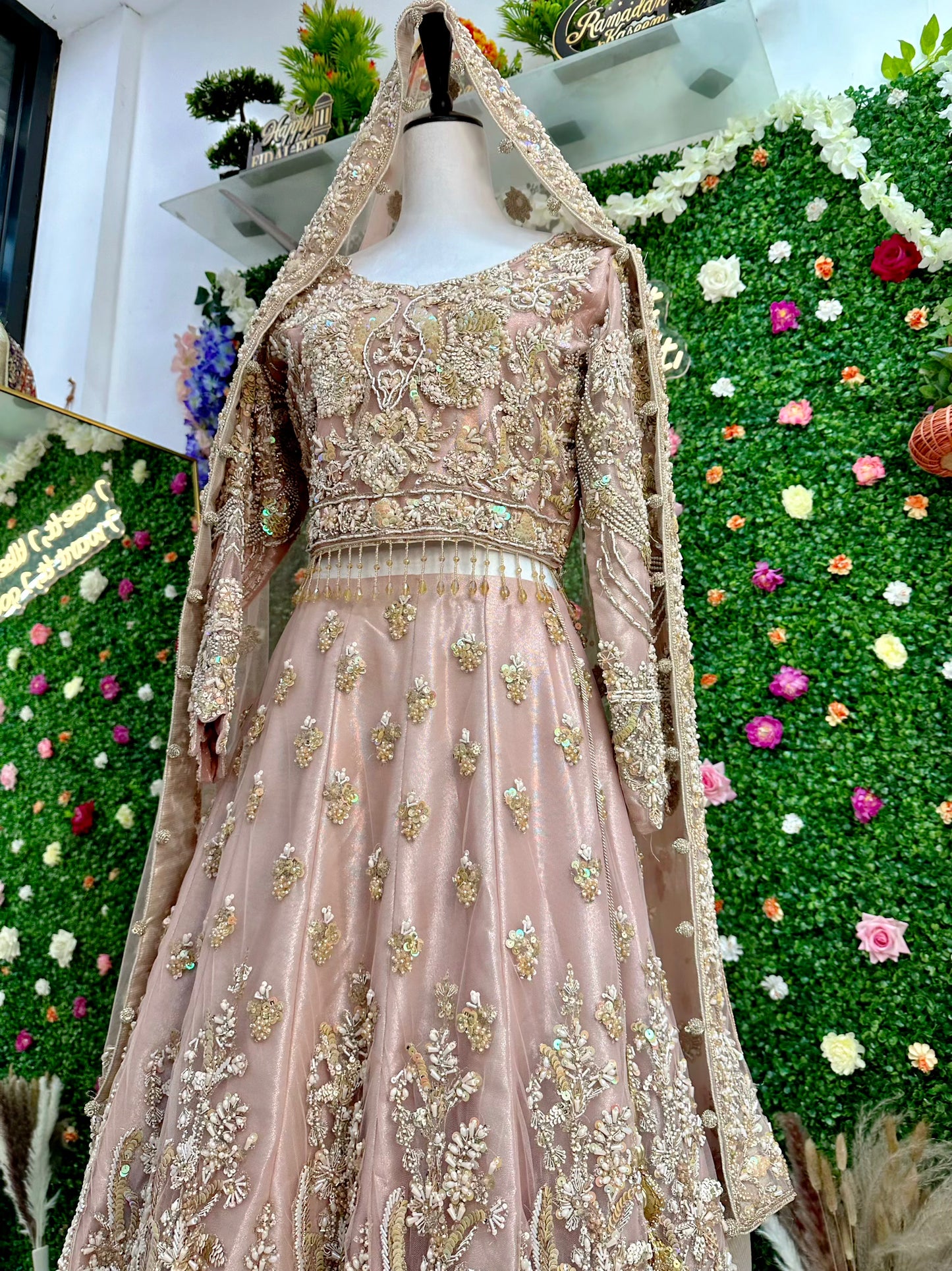 Pink bridal lehenga