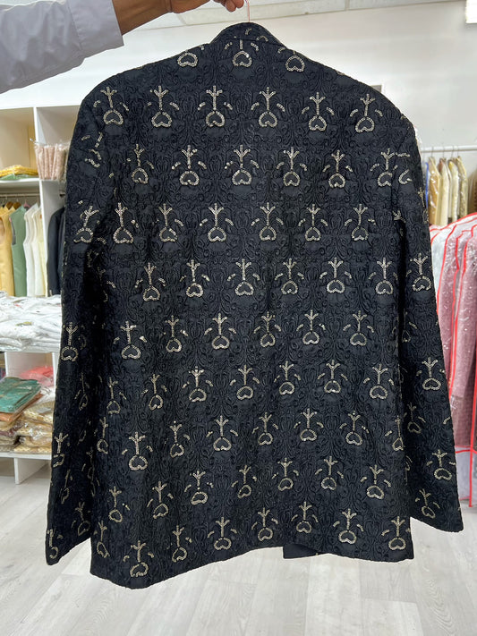 Black open style prince coat