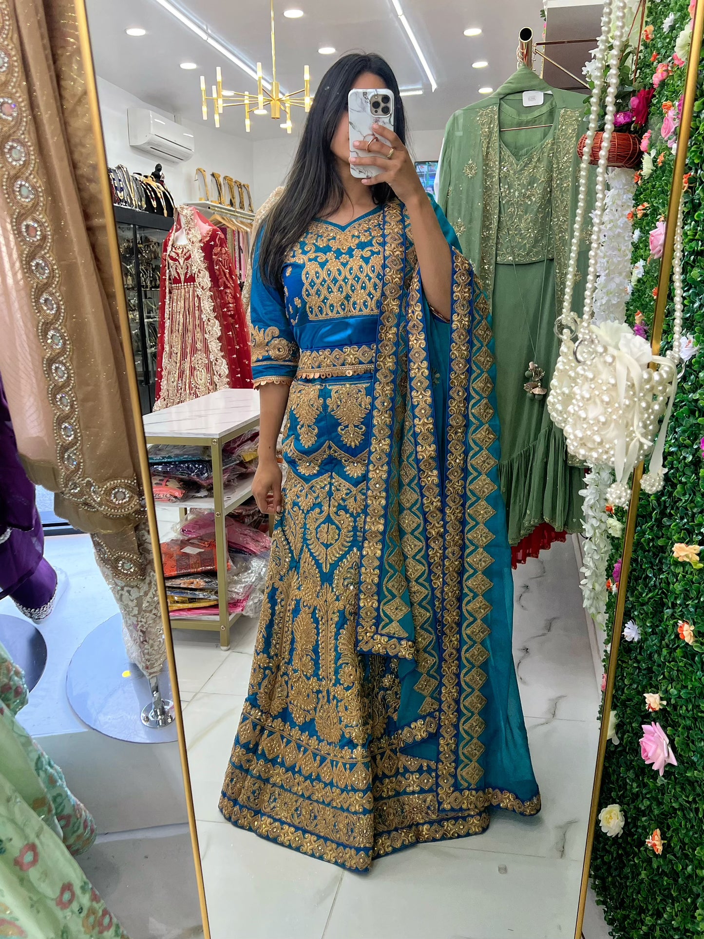 Blue lehenga