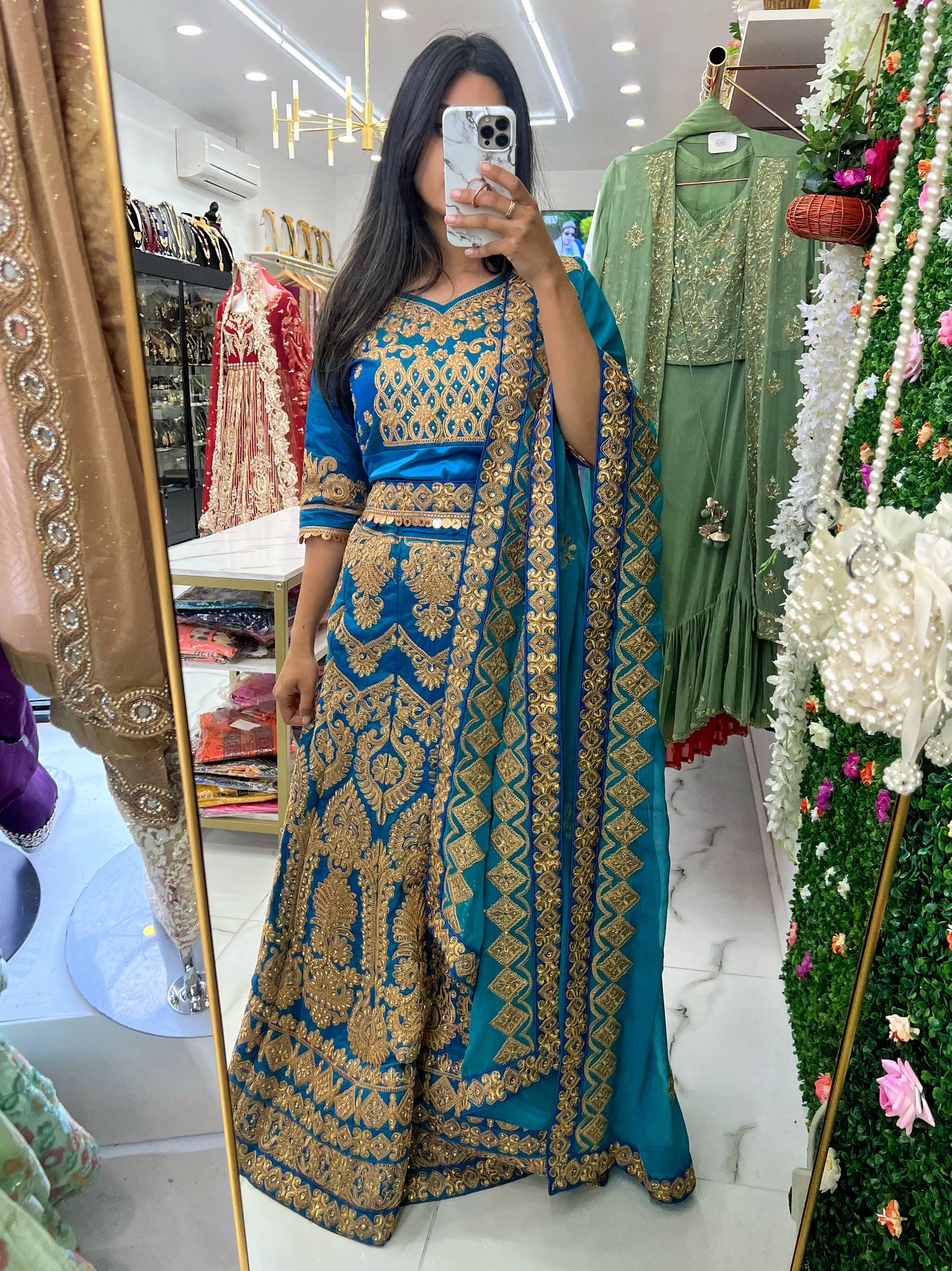 Blue lehenga