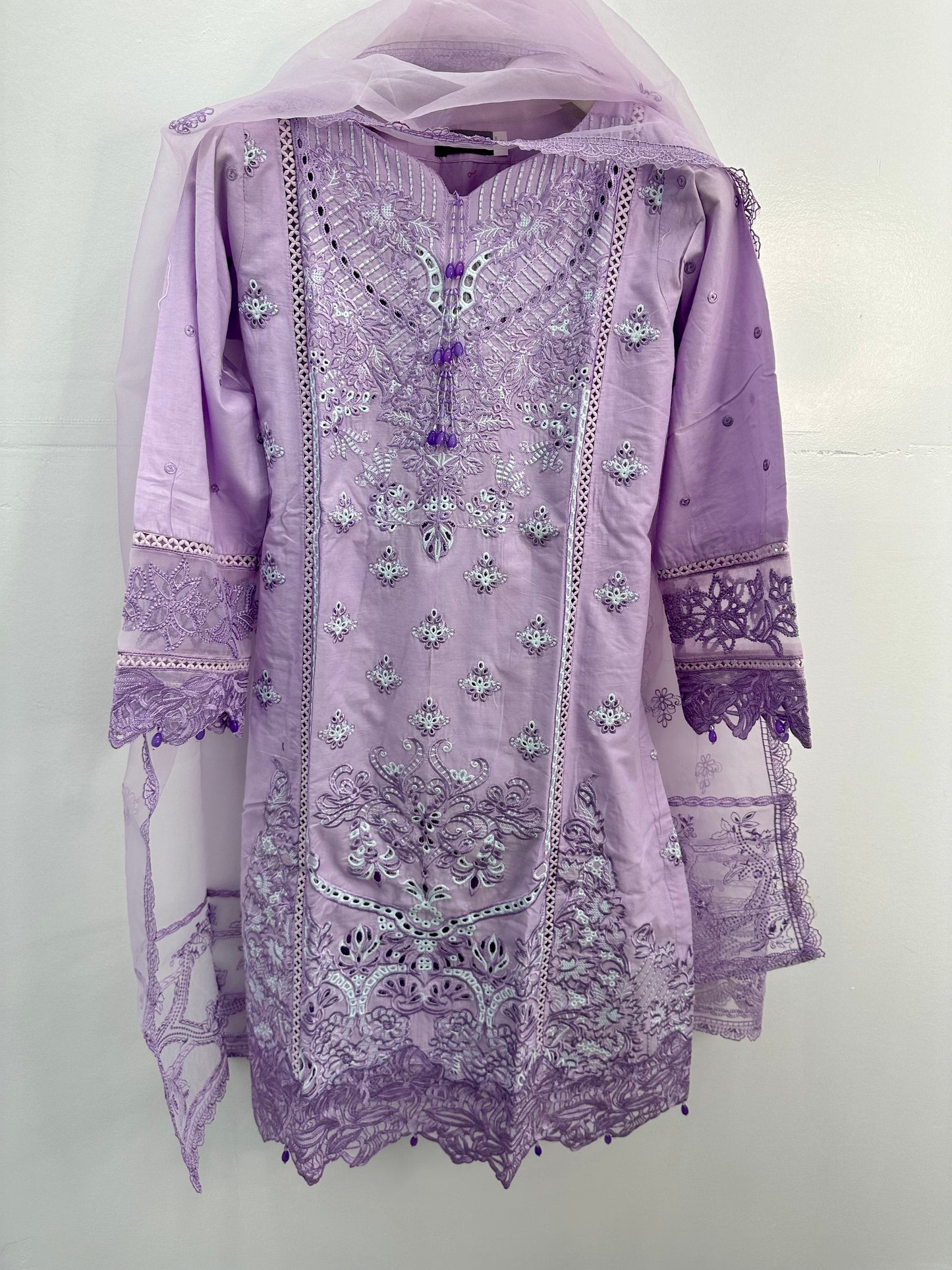 Lavender heavy work lawn suit