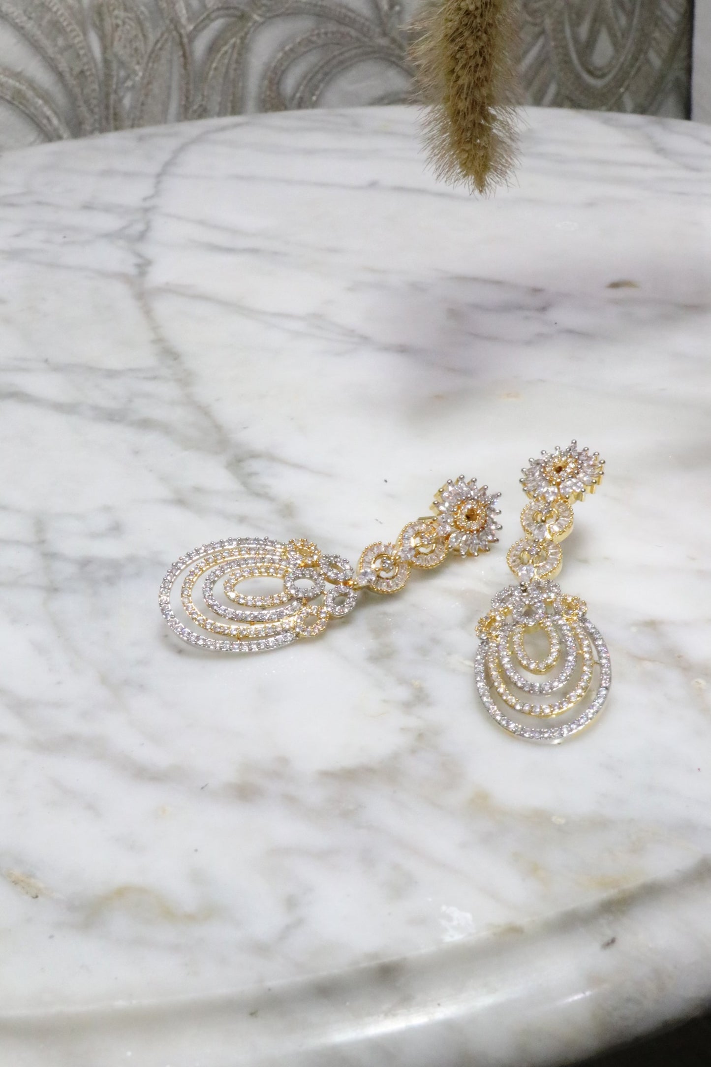 Layered long earrings - Selina Habibti Attire