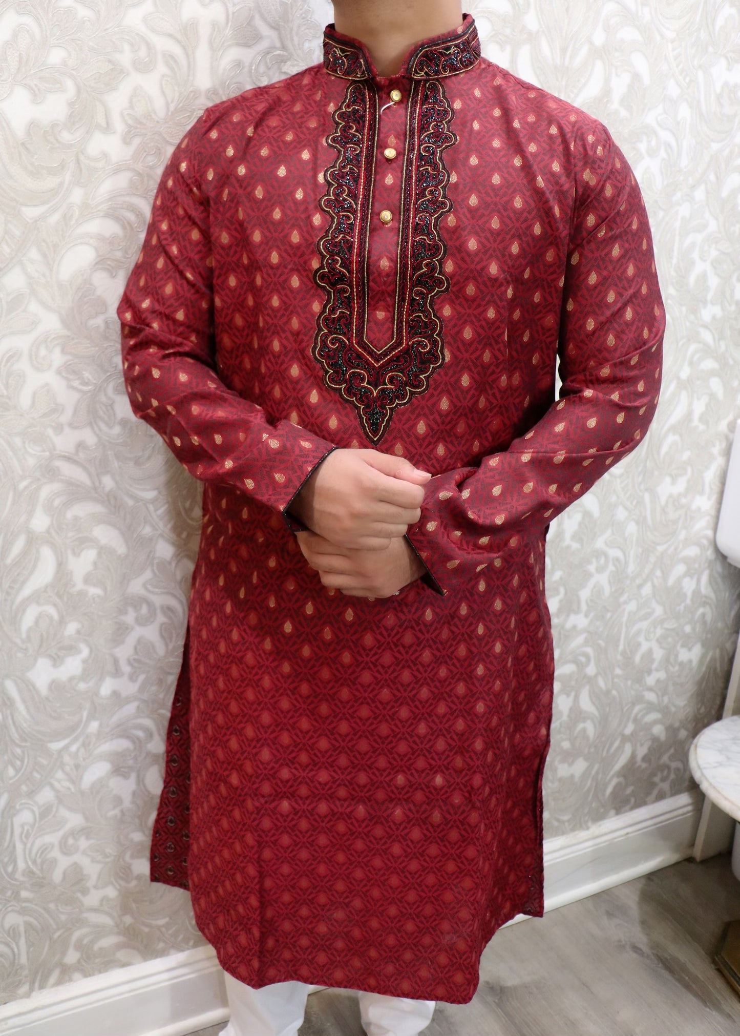 Soft Banarasi men kurta - Selina Habibti Attire