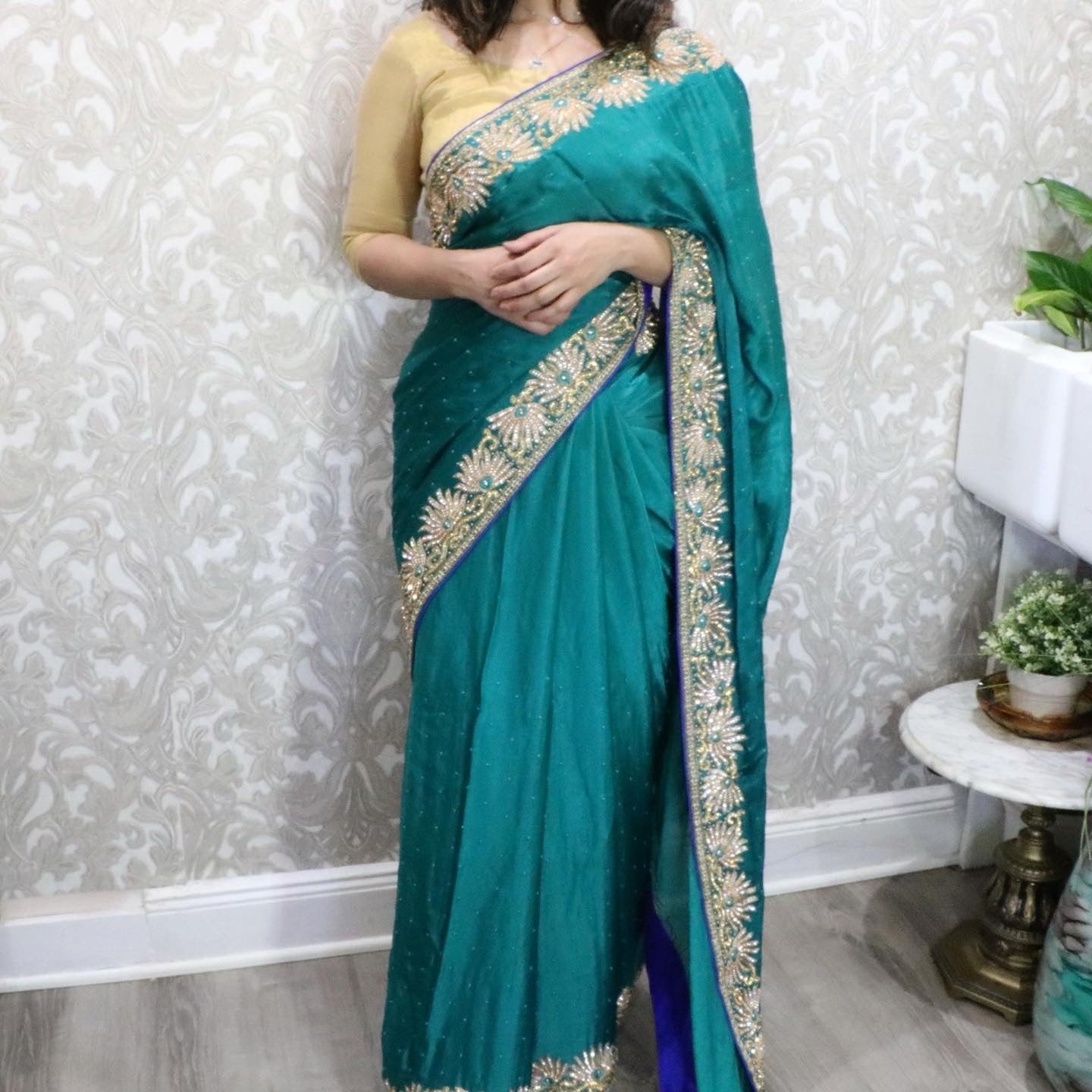 Fancy party wear saree - Selina Habibti Attire