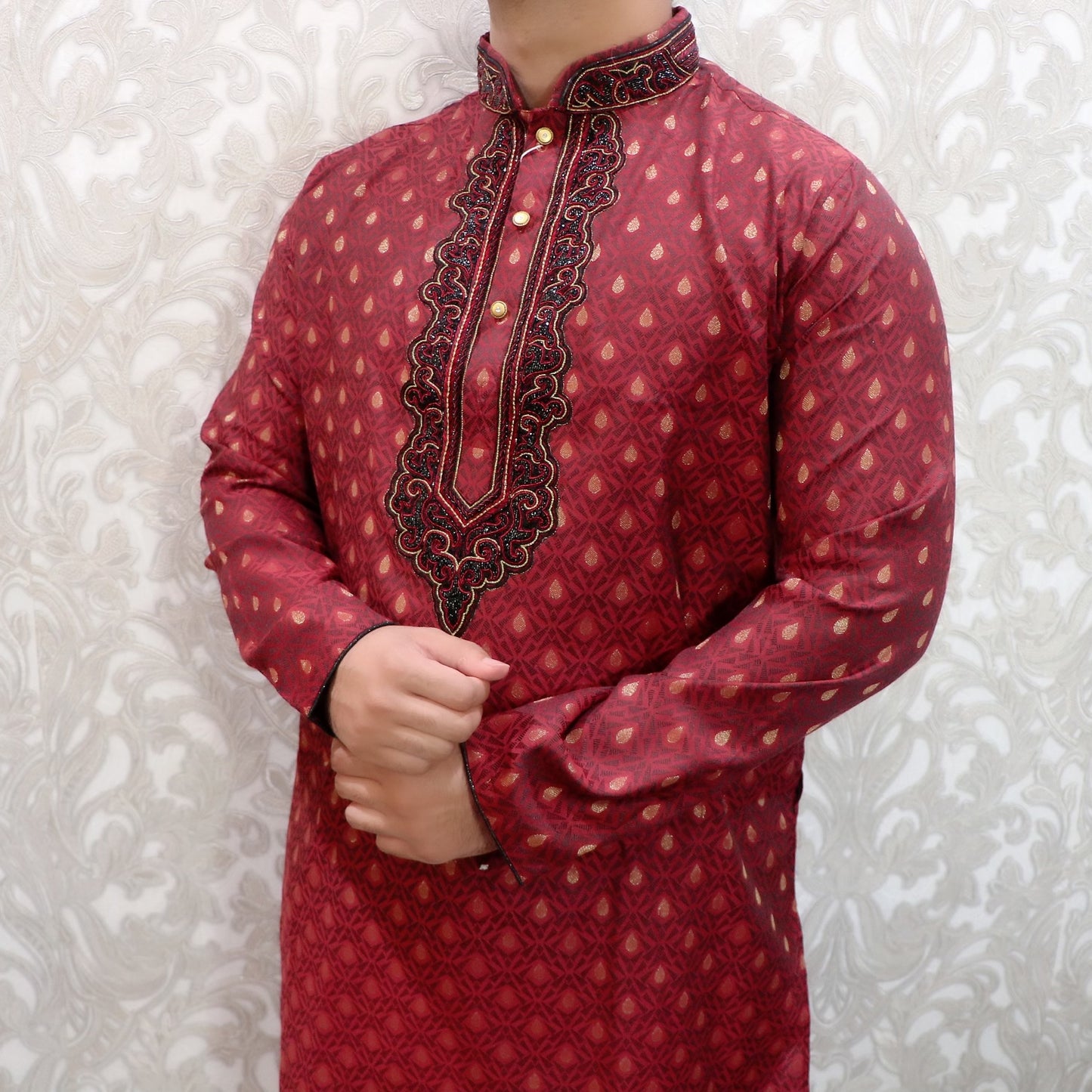 Soft Banarasi men kurta - Selina Habibti Attire