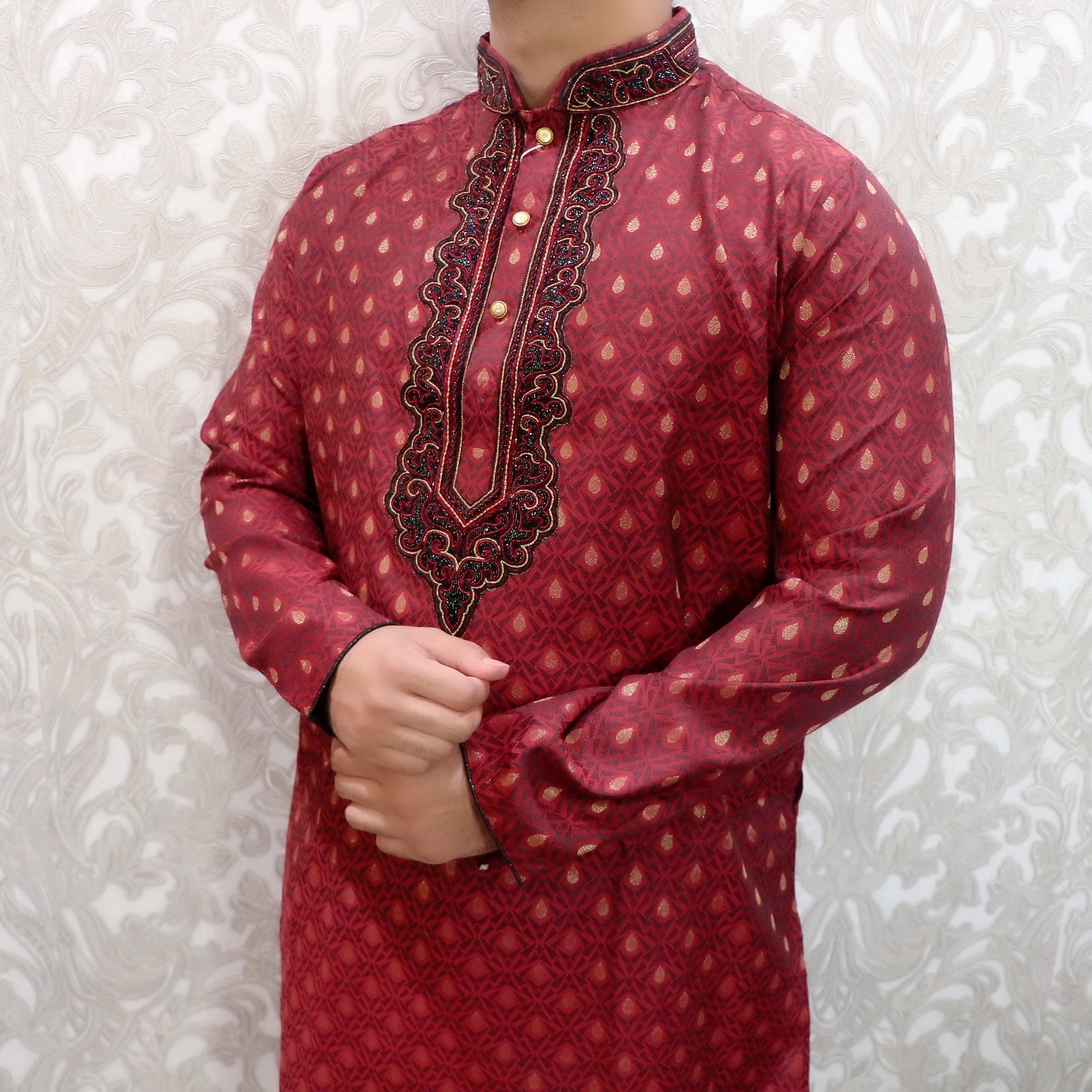 Soft Banarasi men kurta - Selina Habibti Attire