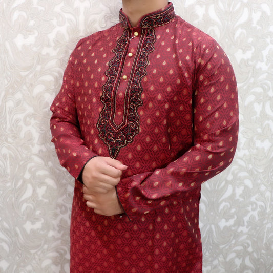 Soft Banarasi men kurta - Selina Habibti Attire