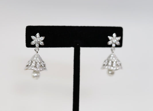 Mini silver jumka