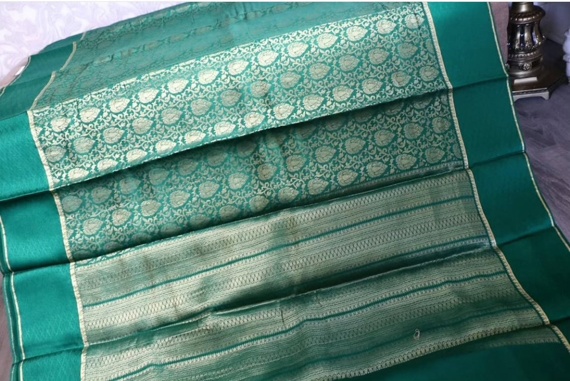 Pure khaddi silk traditional saree - Selina Habibti Attire