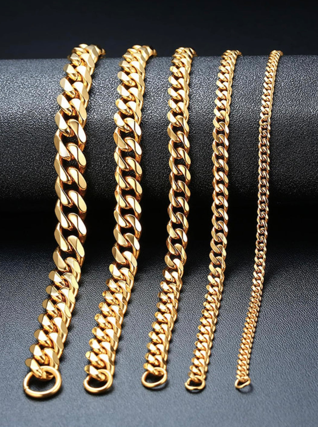 Gold link bracelet