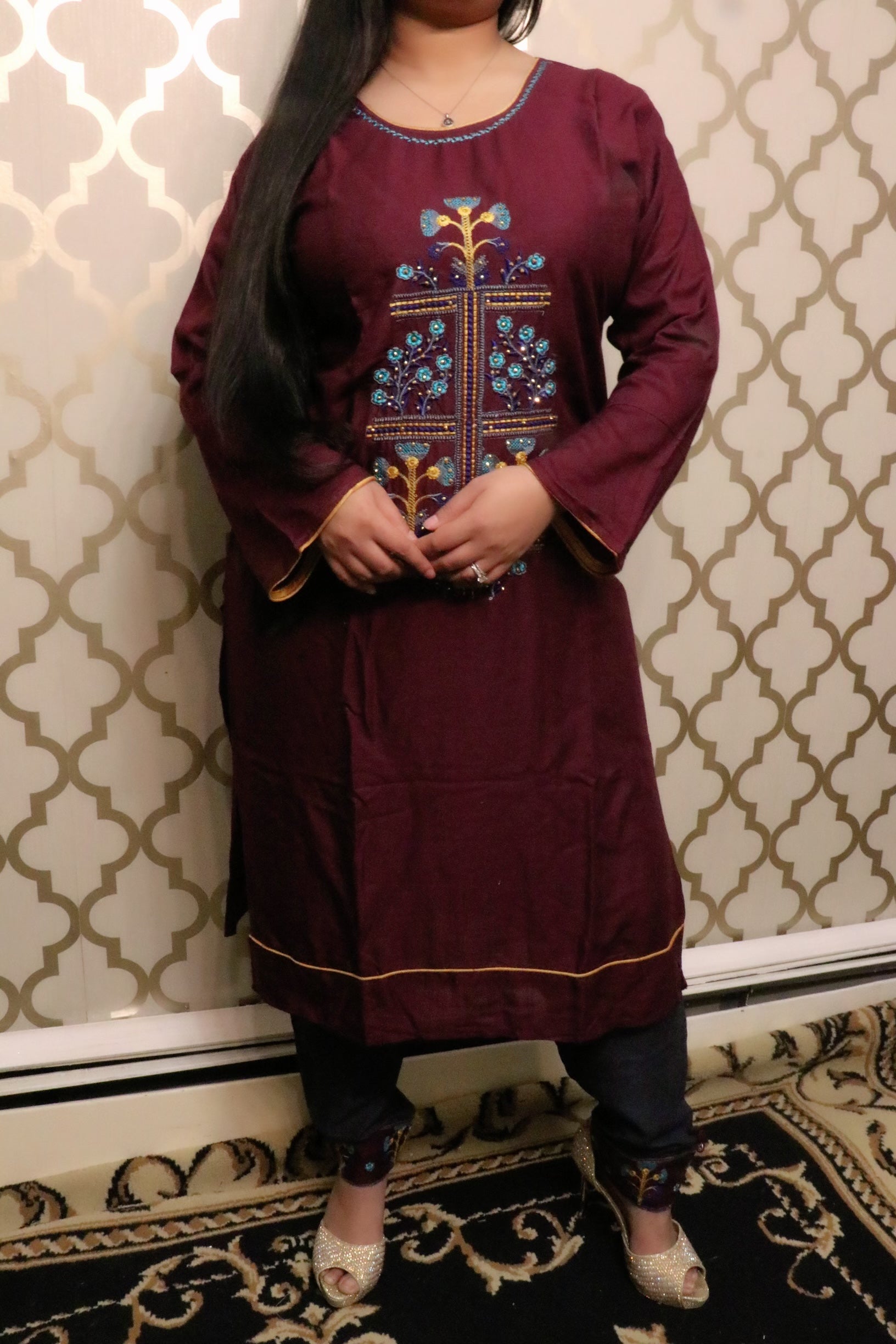 Two piece kurti set - Selina Habibti Attire