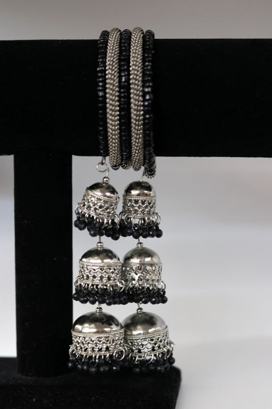 Oxidized black bracelet