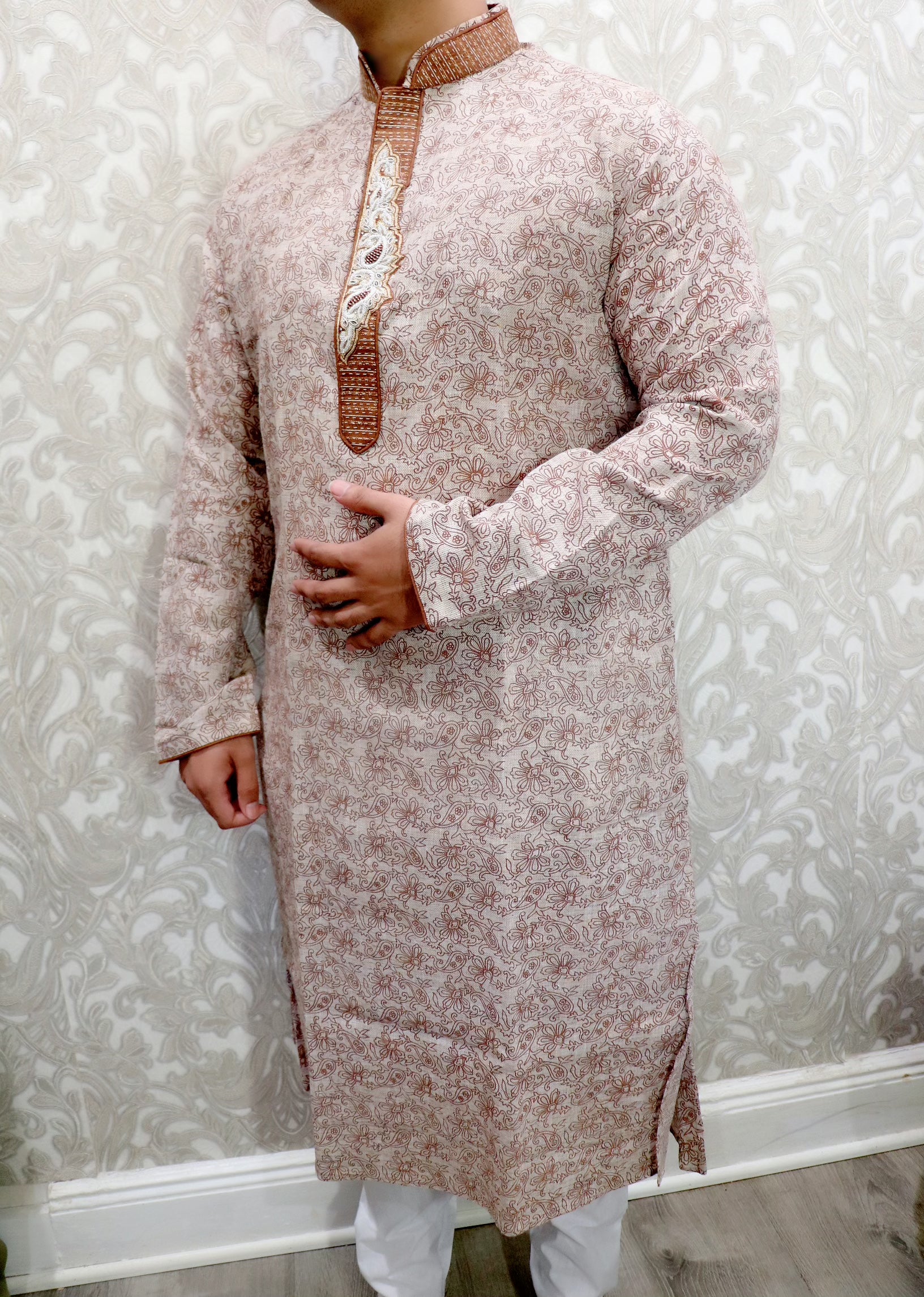 Cotton foral print kurta - Selina Habibti Attire