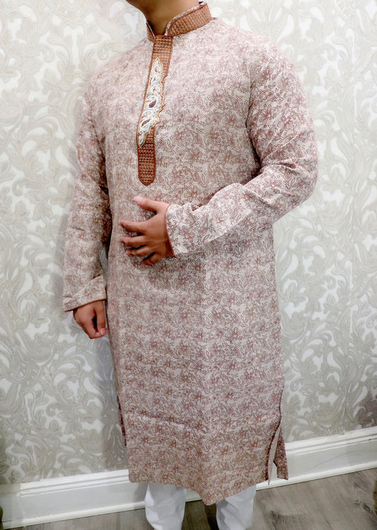 Cotton foral print kurta - Selina Habibti Attire