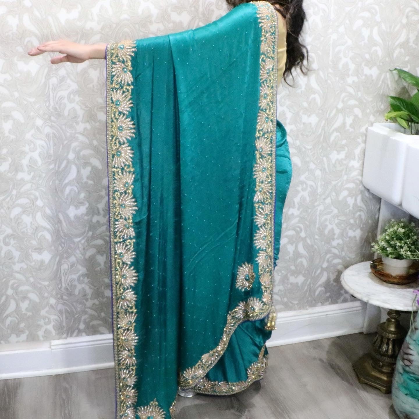 Fancy party wear saree - Selina Habibti Attire