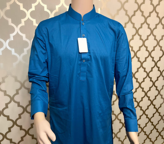 Turquoise blue kurta salwar