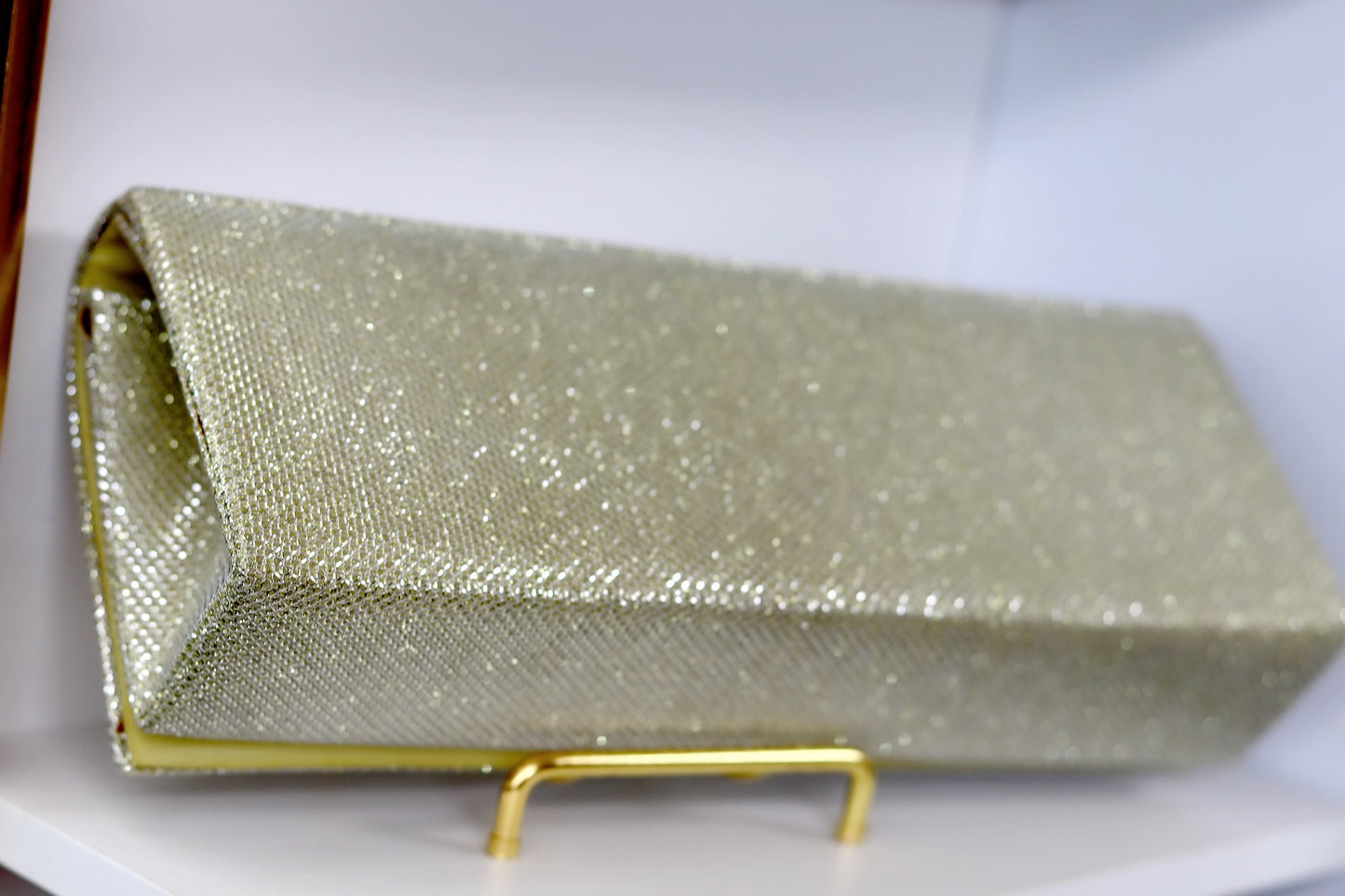 Light gold silver party purse