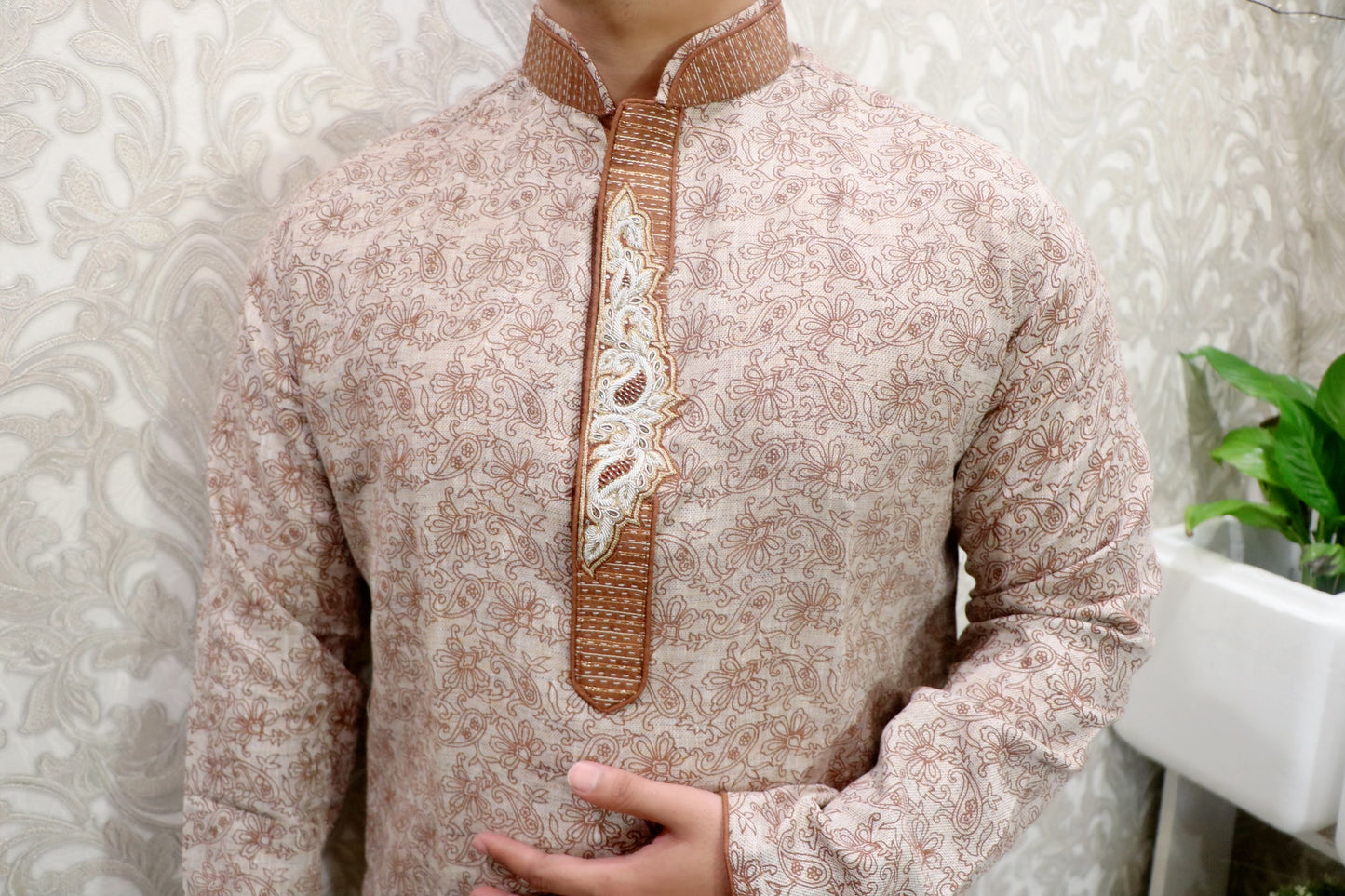 Cotton foral print kurta - Selina Habibti Attire
