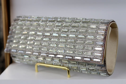 All mirror and stone purse