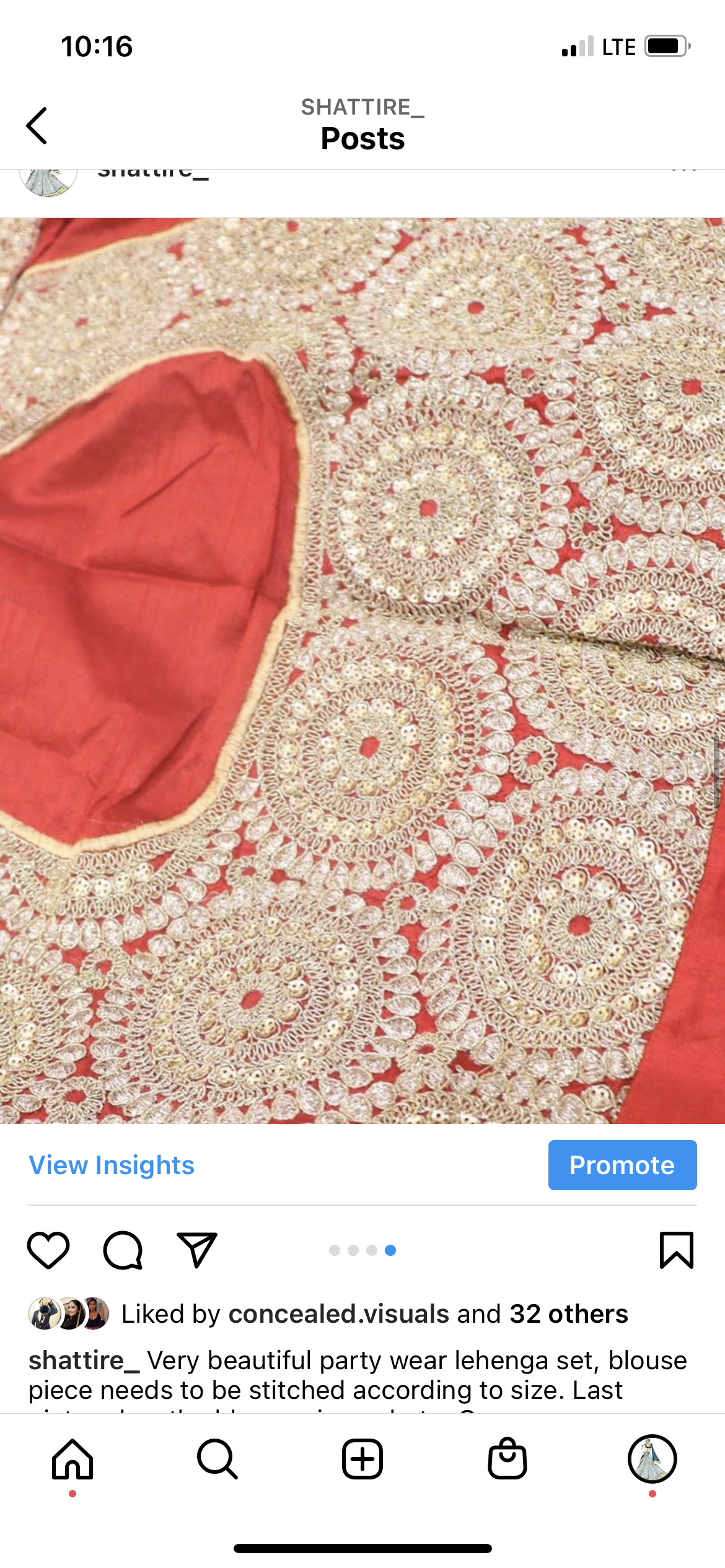 Lehenga black, green and red combo - Selina Habibti Attire