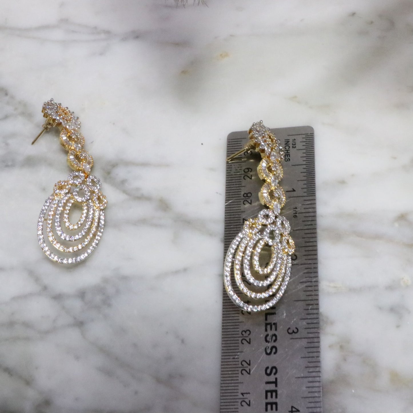 Layered long earrings - Selina Habibti Attire