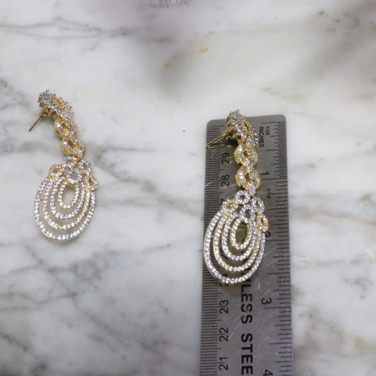 Layered long earrings - Selina Habibti Attire