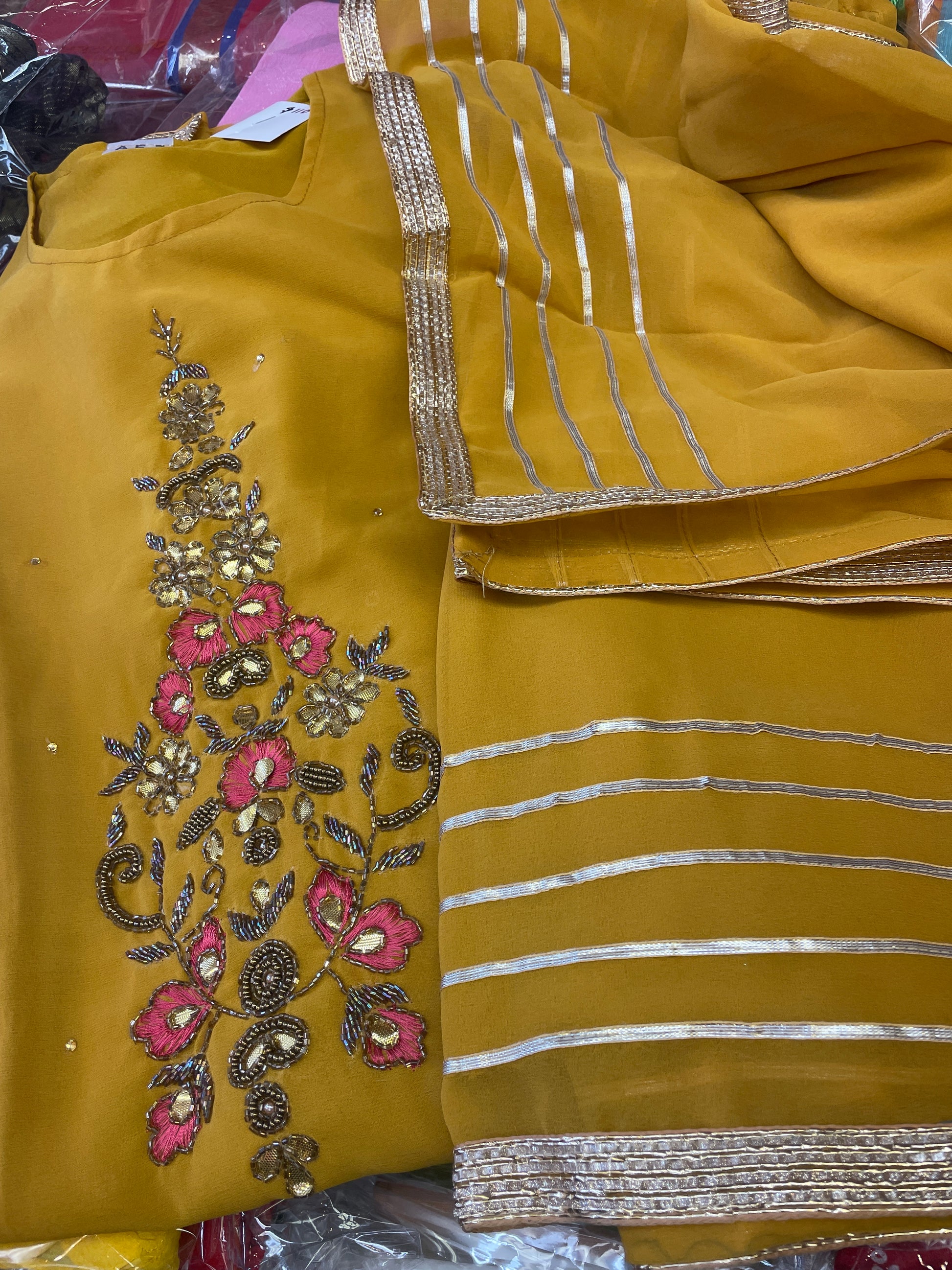 Turquoise outwear three piece - Selina Habibti Attire
