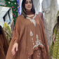 Brown kaftan three piece