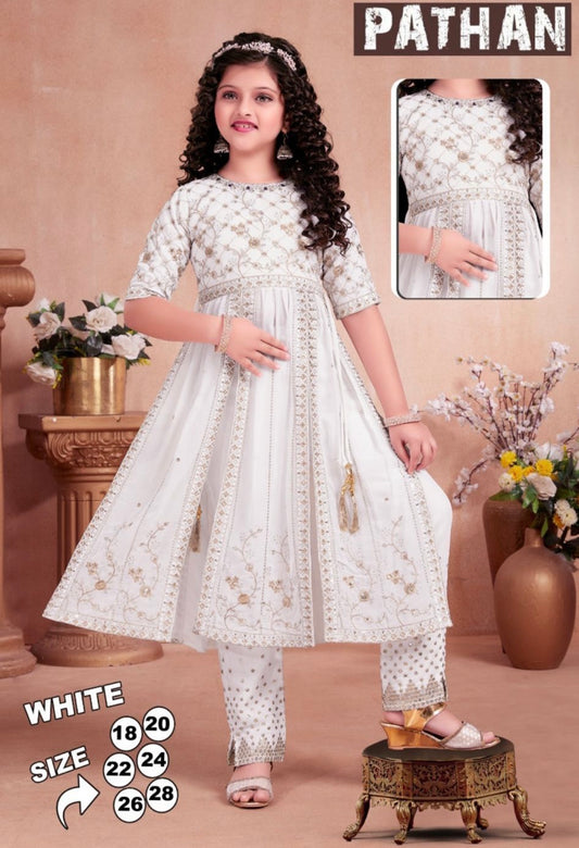 White naira cut suit for kids