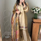 Beige gold Banarasi gharara suit