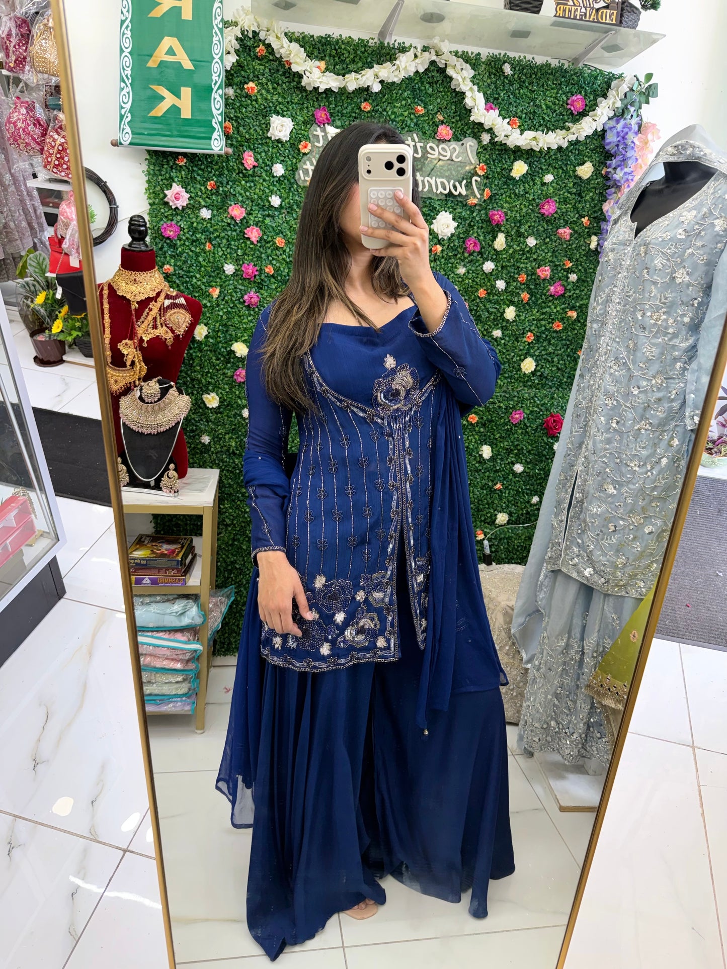 Dark royal blue suit