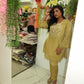 Yellow gold hand work two piece set