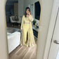 Lime jacket style handwork suit