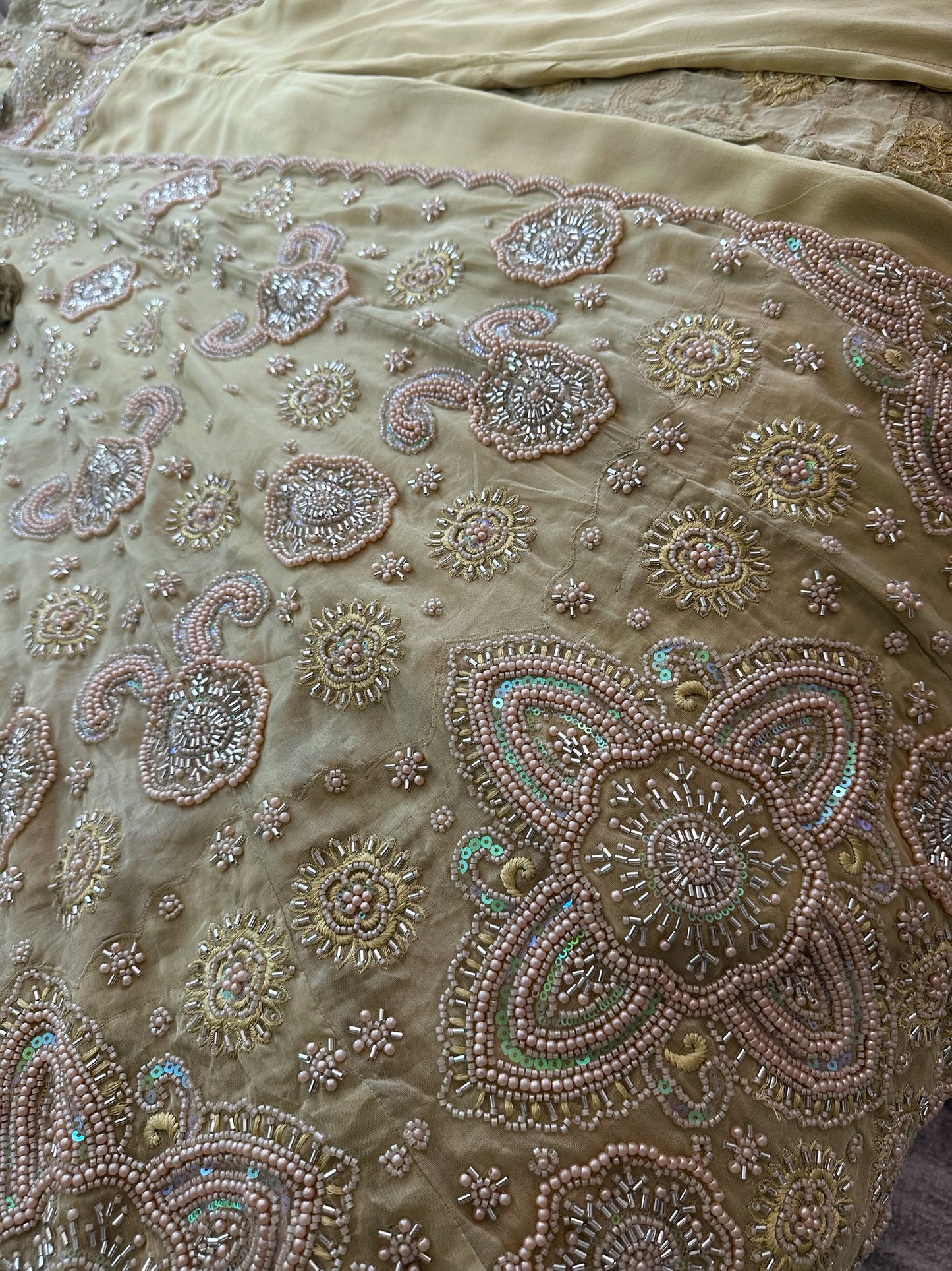 Lime jacket style handwork suit