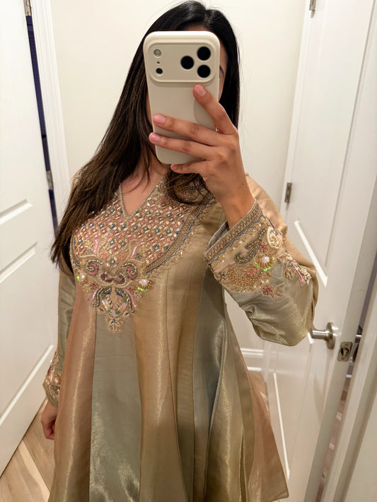 Multi Gold heavy two piece suit