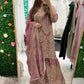Purple heavy gharara suit