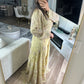 Lime jacket style handwork suit