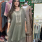 Olive green cape set