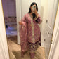 Formal purple organza suit