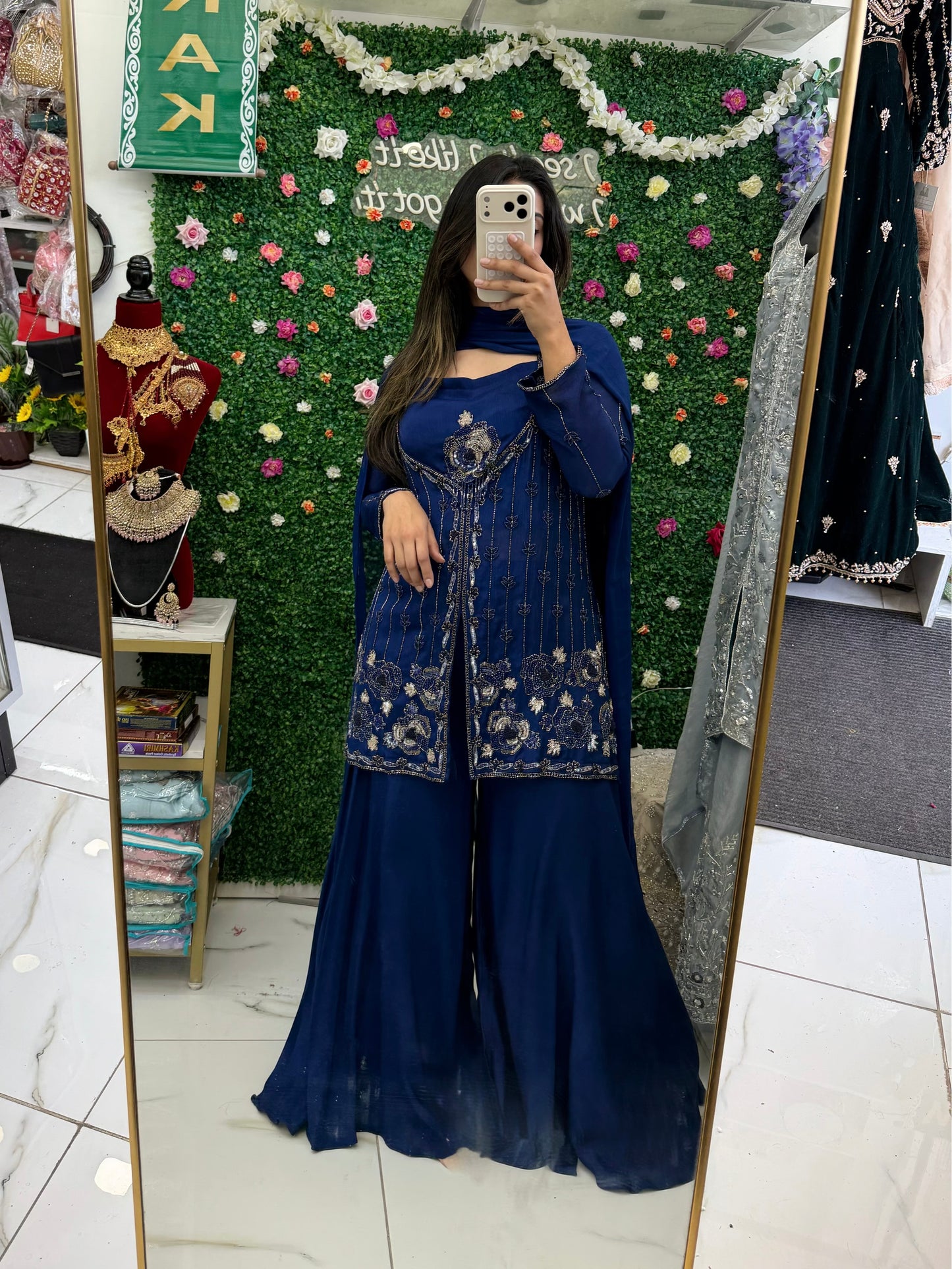 Dark royal blue suit