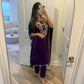 Purple silk kaftan