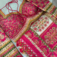 Pure hand look pure silk saree with stone work
