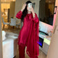 Burgundy silk farsi salwar suit