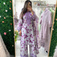 Lavender pakistani lawn suit