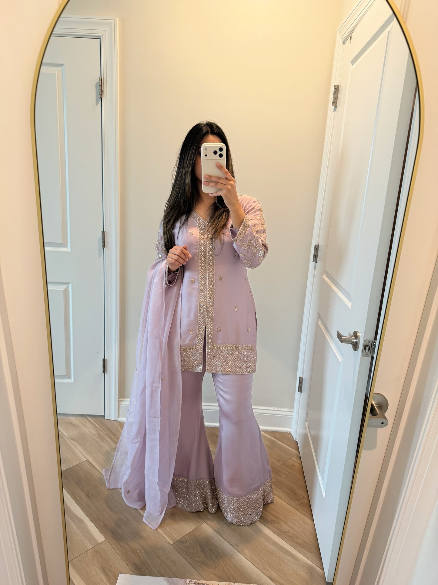 Lilac mirror premium suit