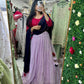 Three color contrast sequence georgette lehenga