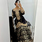 Black heavy gharara suit