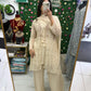 Cream jacket style short suit
