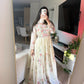 Ivory floral maxi dress